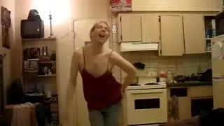 My a matter of joke husband put on my red costume and fooled around