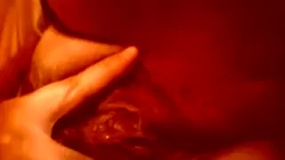 My lustful amateur wife is touching her curly snapper on private movie