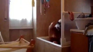 my lewd friend of mine installed hidden camera to spy on his girlfriend 