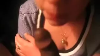 My new white girlfriend sucks my BBC like a smutty wench