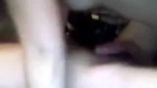 My diminutive and hot golden-haired girlfriend giving me oral-service on webcam