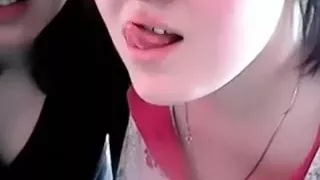 My seductive friend loves showing off her big love bra buddies