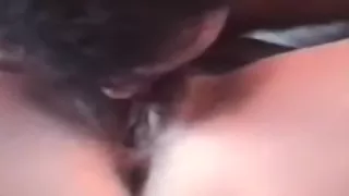 My wife acquires her hairy cum-aperture licked and drilled in missionary pose