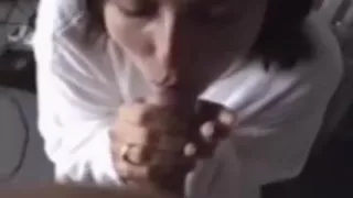 My wondrous brunette hair hair wife strokes my knob with her mouth and hands