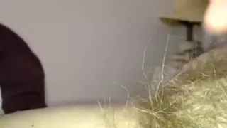 My yellow pubic hair and nice pink nipples on homemade clip