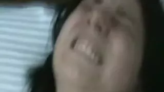 Small black brown white girlfriend masturbates with a sex-toy