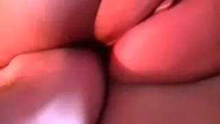 Playing with a huge puffy twat of my wife on web camera