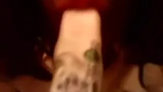 Short-haired black brown strumpet shows her sucking talent