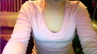 Shy and hot angel shows me deep cleavage on web camera