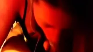 Whore puts some syrup on her boyfriend's rod previous to taking it in her face hole