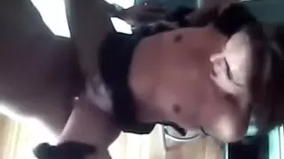 Sexually Lascivious dark brown hair gets her tight cookie reamed hard on chair