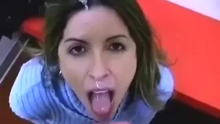 ball jism addicted girlfriend  with lascivious eyes desires my sticky cum