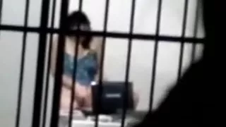 Spying on my neighbour lady showing her muff on cam