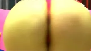 Fascinating black brown angel wiggles her butt closeup on web camera