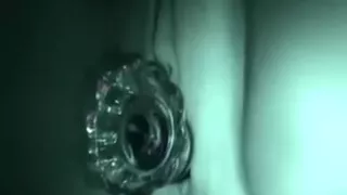 The bald cookie of my large adorable mother non-professional girlfriend stuffed with a sex-toy