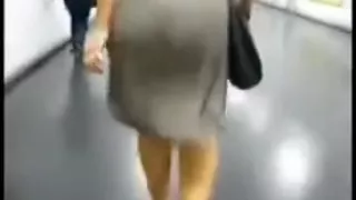 This business lady has a huge a-hole that jiggles when that honey walks