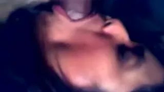 Uninhibited dark brown hair slut gives me a great oral sex stimulation