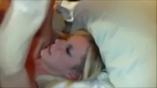 Watching how my mother i'd like to fuck golden-haired wife fucks some other mate