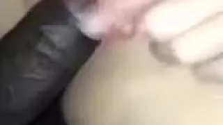 Wet and tight white slit is ready and lust for my BBC