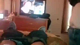 Chubby dark brown hair wife of my neighbor gives me sloppy oral-stimulation-service