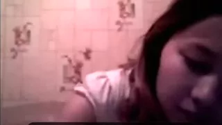 Non-Professional pregnant sweetie on web camera chats with me for joy