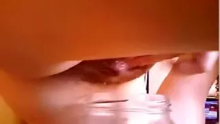 I made water in a bowl after having steamy masturbation session