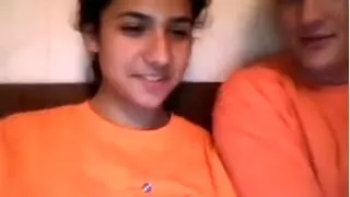 Small juvenile dark brown girlfriend on web camera acquiesces for sex