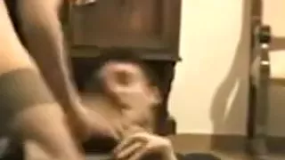 I'm giving a blowjob in amateur mature video clip