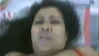 Aunty in red underware drilled