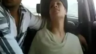 in the car fingering girlie