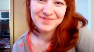 Real redhead wife gives POV blowjob