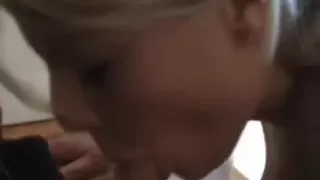 belle blonde belle sucette