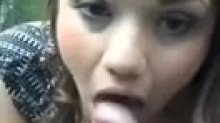 Hot Brunette Blowjob and Unloading in Her Mouth