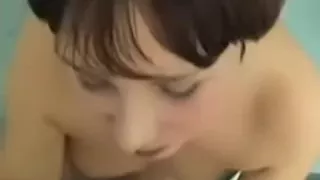 Blow job in the bathroom