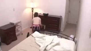 Lascivious housekeeper came to the house