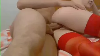 Amazing Homemade movie with Webcam, Stockings scenes