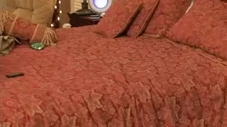 An amateur blonde inserts a dildo in her tight anus