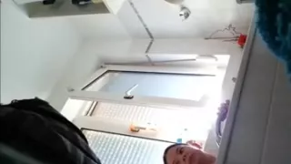 Pierced Pussy Girl in Hidden SHower