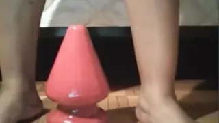 Girl shows she loves fucking homemade masturbation toys