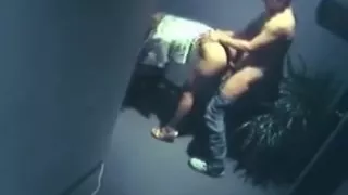 couple fucking in office on cctv
