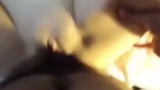 This nasty amateur porn sex video shows my dong entering slut's cleanly shaved beaver. At the end I cum on her body.