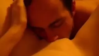 Licking my babe's pussy in our amateur porn video