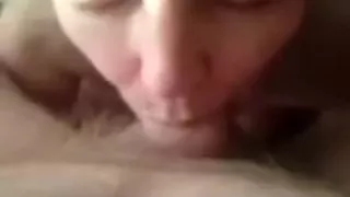 Amateur mature blonde giving me a blowjob in the clip