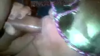 Nasty amateur mature chick is giving me a blowjob