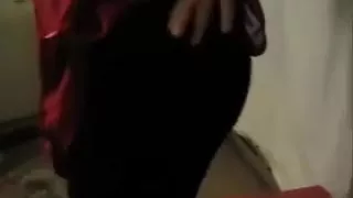 BBW amateur bimbo showing me her pussy and ass