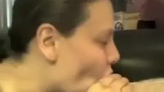 My bbw amateur babe likes the taste of my sperm so much that she let me cum in her mouth after a blowjob.