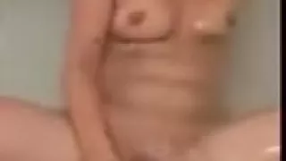 When I made this amateur dildo porn, I was in a jacuzzi. It shows me fucking my muff with a big sex toy.