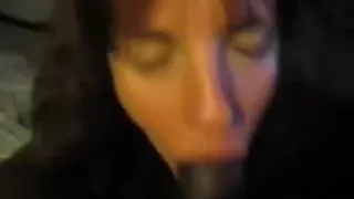 Private milf video shows slut sucking my black dong