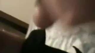 Cumming on my wife's tits