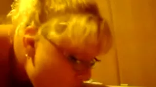 Gripping end of oral sex for my hubby cum on my face! Mmm